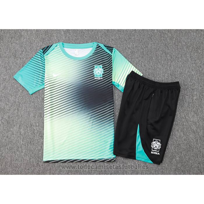 Chandal del Corea del Sur Manga Corta 2024-2025 Verde - Pantalon Corto